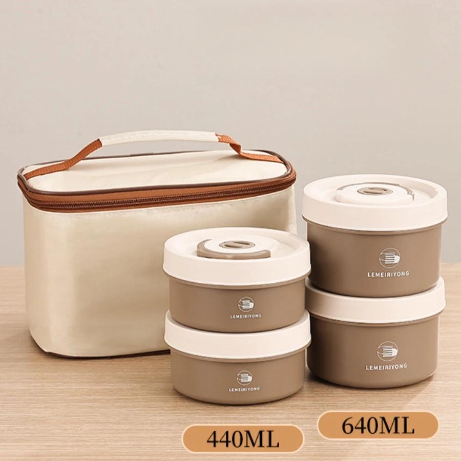 Ланч-бокс из нержавеющей стали 304, ланч-бокс, термоизолированный ланч-бокс, многослойный ланч-бокс можно разогревать в микроволновой печи