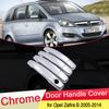 Для Opel Zafira B Family Vauxhall 2005 ~ 2014 Хромированная дверная ручка, накладка, аксессуары для стайлинга автомобилей 2006 2007 2008 2009 2010 2011