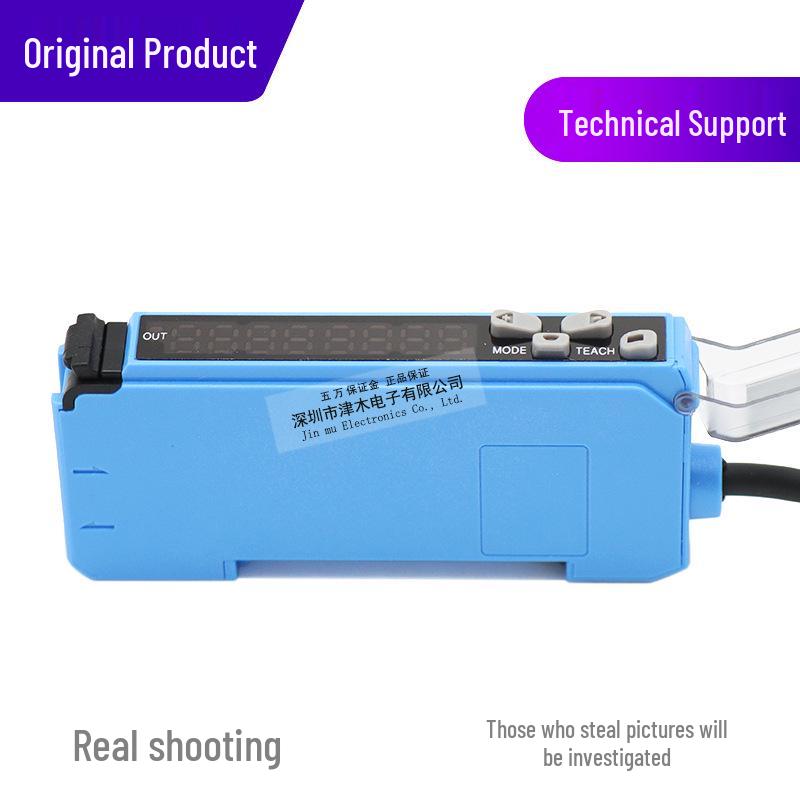 Fiber Optic Sensor Amplifier WLL180T-L432 with Dual Digital Display, NPN Output