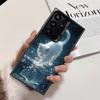 Ночная Луна Кошка Мечтательное Искусство Ударопрочный Чехол для Телефона для Samsung Galaxy S26 Edge S25 Ultra S24 FE S23 Plus S21 Чехол Защита от Падения Fundas