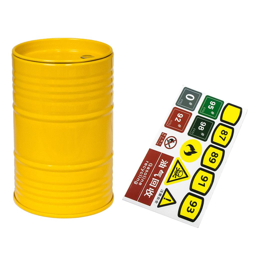 Remote Control Toy Upgraded Accessories Car Decoration Oil Barrel for 1/8 1/10 Vehicle Part Metal Oil Barrel Car Part