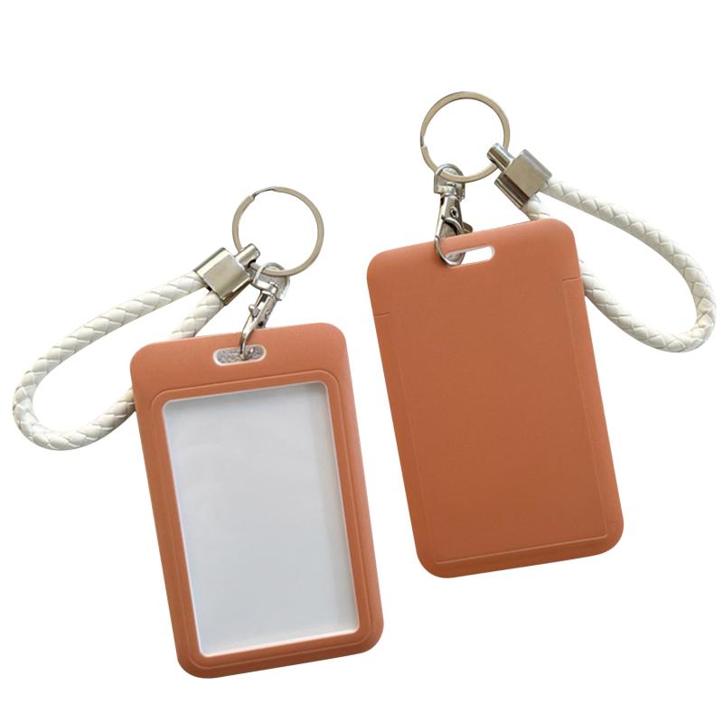 Брелок для ключей, держатель студенческой карты, простая однотонная серия, деловая рабочая карта для женщин и детей, держатель для студенческой фотокарты, чехол