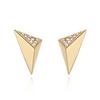 ELLE Jewelry 14k Edge Earrings (Gold Pin) ELGPEE088