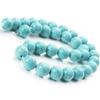 Light Blue Turquoises Stone Natural Round Beads 15"Strand Smooth Loose Spacer Beads 4/6/8/10/12mm for Jewelry Making DIY Bracelets Accessories