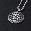 Viking Pendant Necklace Norse Bear Paw and Head Animal Pendant Necklace Stainless Steel Never Fade Fashion Party Jewelry Gifts