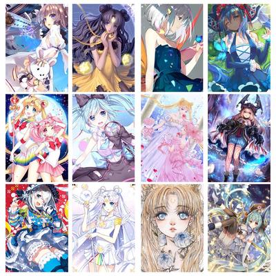 5D Алмазная картина Аниме красота картинки со стразами Мозаика Икона Полный круглый комплект