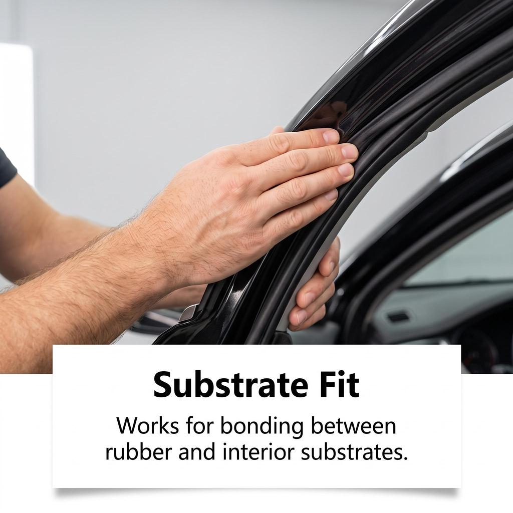 Automotive Interior Sealant: Rubber Adhesive Gap Sealing Base Material Compatible with Vehicle DIY Sealants.