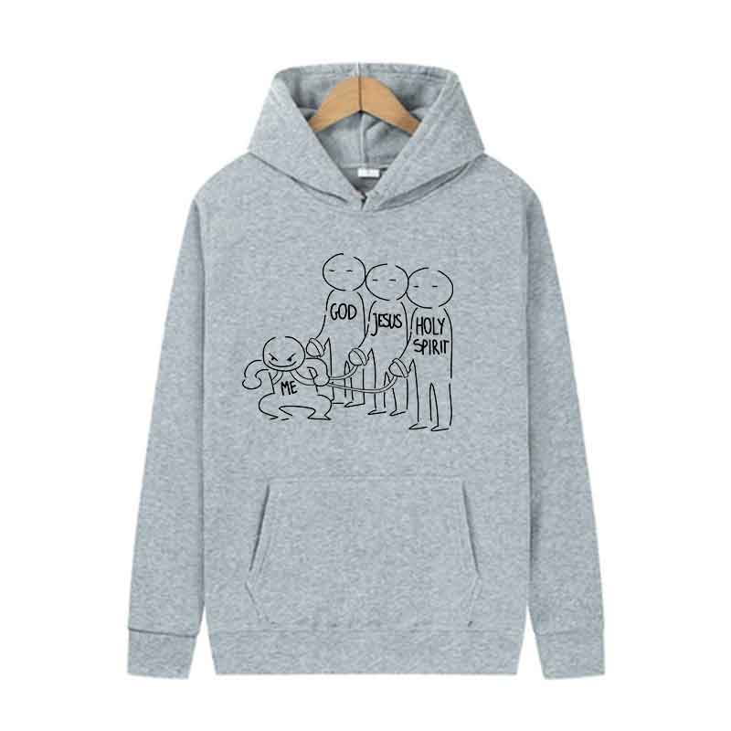 interest Printed Men Women Hooded Pullover  Street Trends Casual Hooded Shirt Fashion Unisex Sports Clothing Autumn_Winter Top