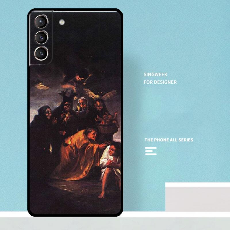 Francisco Goya Paintings Phone Case For Samsung Galaxy S24 Ultra S23 S22 Plus S21 S20 FE S8 S9 S10 Note 10 20 Cover