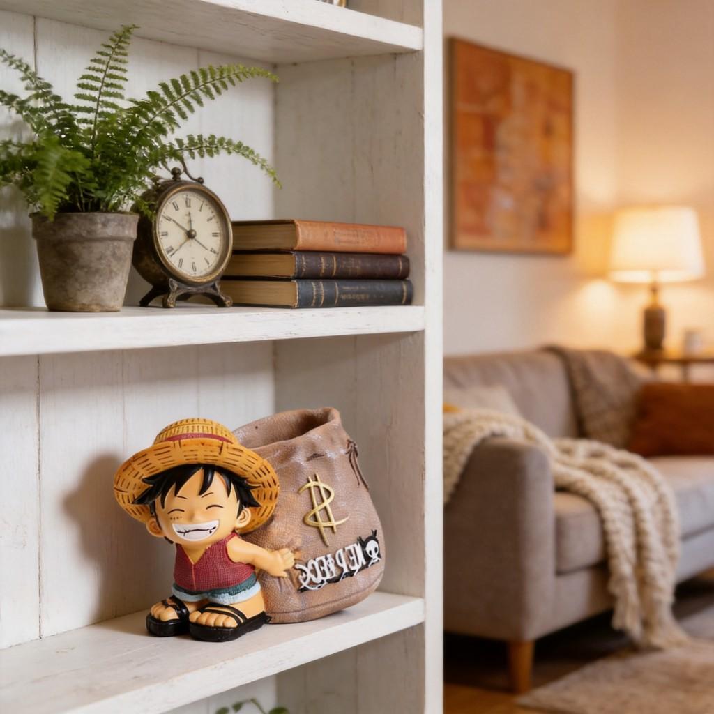 Подставка для ручек из смолы с персонажем Monkey D. Luffy из One Piece, в мультяшном стиле, для выпускного и в качестве подарка