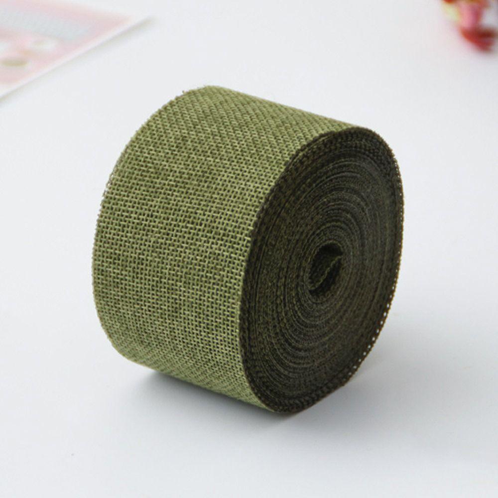 Home Decor Wedding Decoration Bag Wrapping Braided Burlap Ribbon Jute Burlap Ribbon Gift Packing