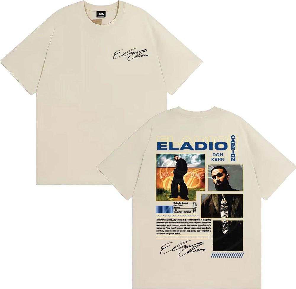 Rapper Eladio Carrion Don Kbrn Album 2026 Merch Tshirts Men Women Fashion Trend Gothic Tshirt High Quality pure Cotton Top