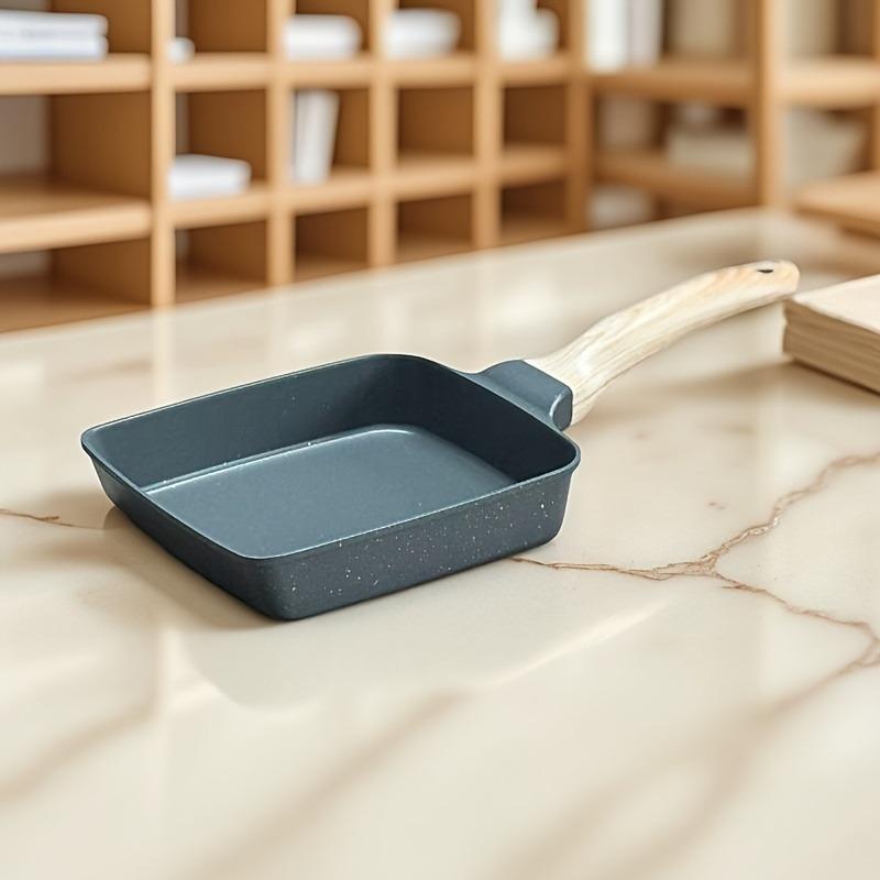 Home Use Japanese-Style Tamagoyaki Breakfast Pan, Maifan Stone Non-Stick Egg Frying Pan, Multi-Functional Mini Frying Pan