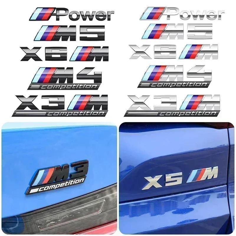 ABS Хром наклейка на задний багажник автомобиля стайлинг power competition для BMW M M1 M2 M3 M4 M5 M6 M7 X7M X2M X3M X4M X5M X6M