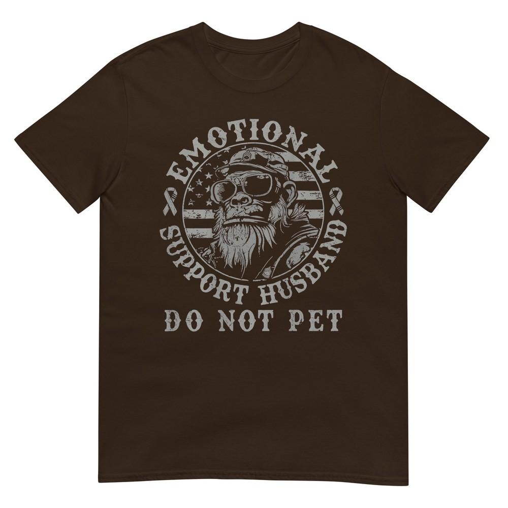 Emotional Support Husband Do Not Pet Funny Monkeyfunny Meme Tshirt