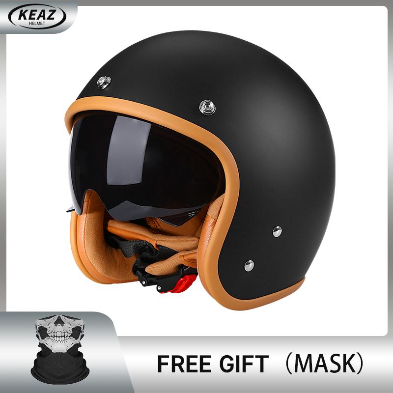 Ярко-зеленый авокадо DOT 3/4 Открытый мотоциклетный ретро-шлем для мотоцикла Винтажный шлем для чоппера, мотоцикла, скутера Capacete De Moto