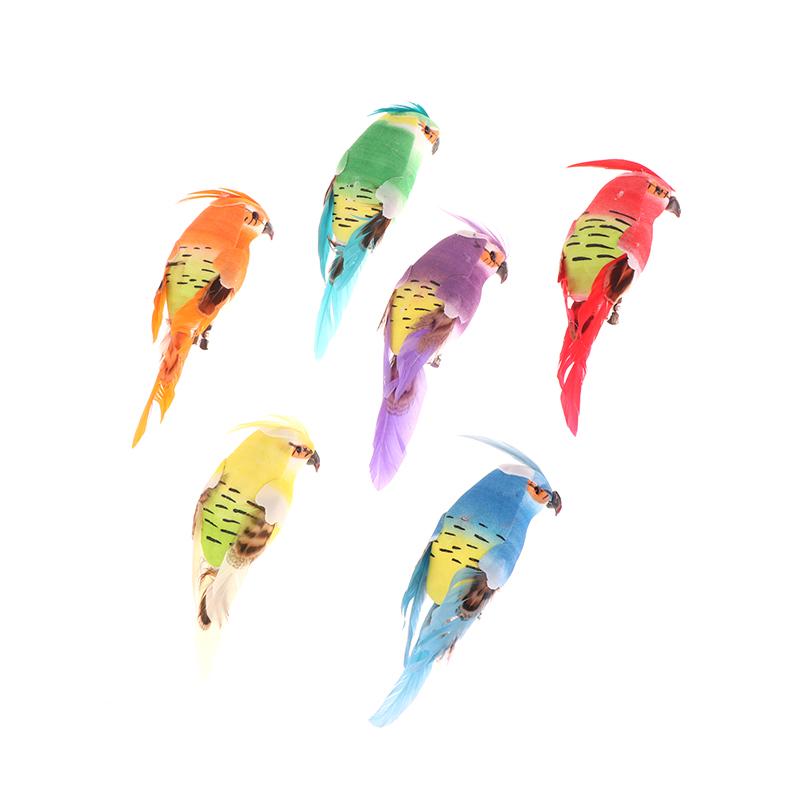 Творческий искусственный попугай, имитация пенопласта, животное, имитация перьев, модели птиц, сделай сам для свадебной вечеринки, украшения для дома и сада, декор