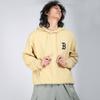 MLB Old Flower Sweatshirts Unisex Beige Yellow Hooded Moderate Regular 3AHDM0114-43BGS