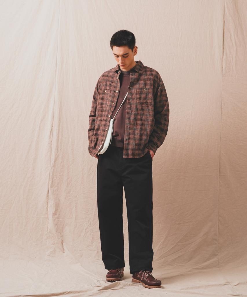 PERSTEP Downtown Check Shirt Burgundy Juls4681