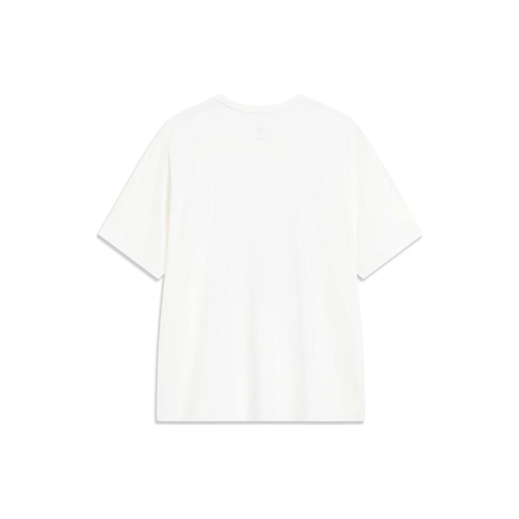 Li-Ning Reflective Basketball Short Sleeve T-Shirt Men Tops White ATST547-1