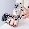 Cute Cartoon Pattern Cream Texture Casing Wavy Edge Soft Silicone Cover Phone Case for Vivo