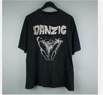 Редкая футболка Danzig Band Basic в подарок для фаната, с коротким рукавом, черная, новая, новая, горячая футболка