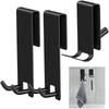 Rust-proof Shower Door Back Hook Punch-free Bathrobe Hanger Over Glass Door Towel Rack  Kitchen