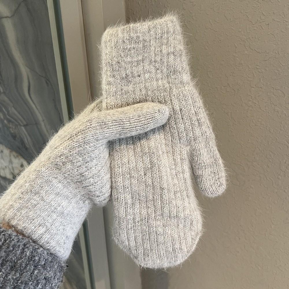 Ветрозащитные плюшевые варежки Утолщенные перчатки с полными пальцами Новые теплые перчатки Зима