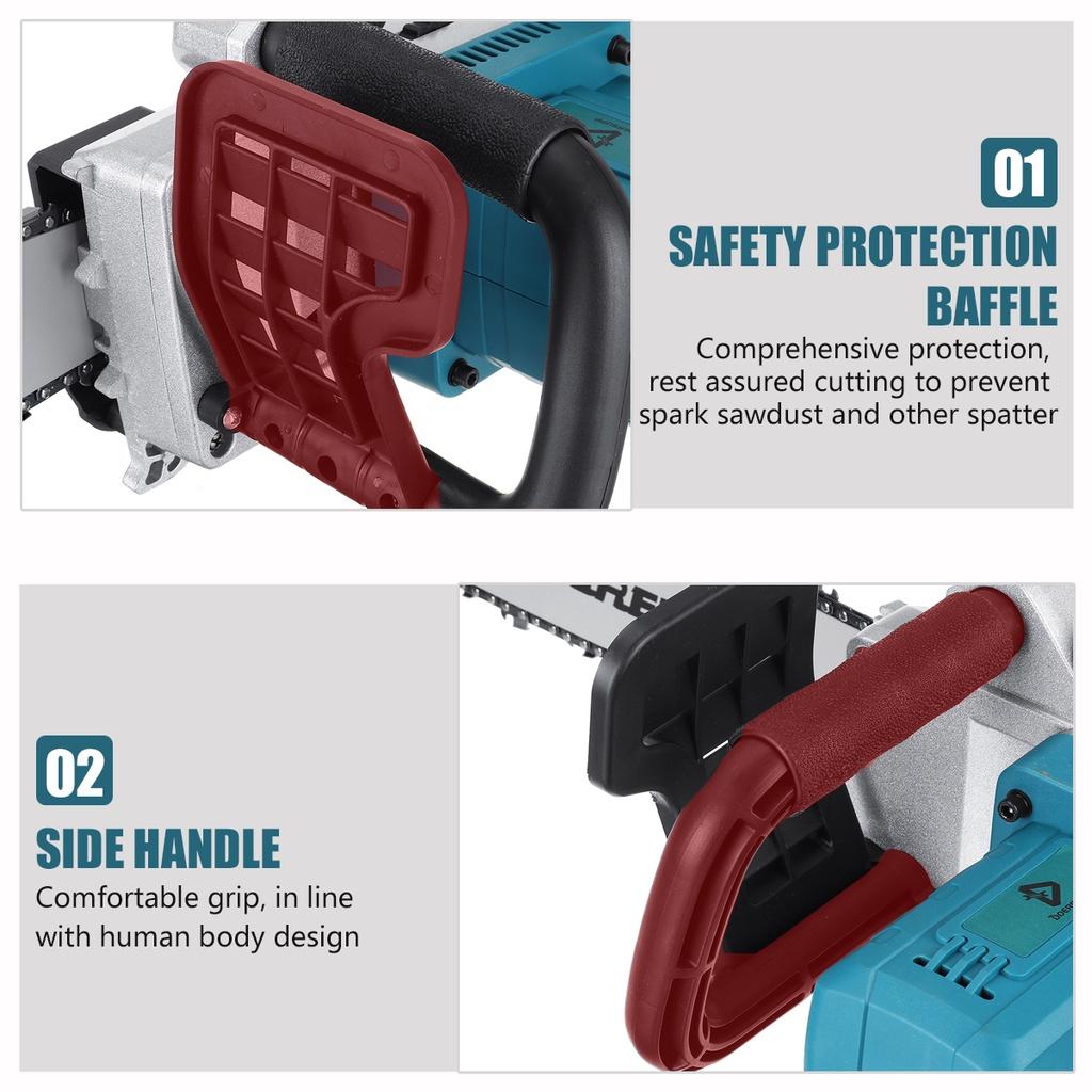 588vf 16-дюймовая электрическая цепная пила Электрический бесщеточный двигатель Деревообрабатывающая цепь Аккумуляторная пила для аккумулятора 2500 Вт