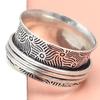 Silver Spinner Ring For Women Four Spinner Ring Fidget Silver Jewelry Ring"10"