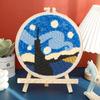 Creative Wool Poke Embroidery Material Package Cartoon Flower Series Style Poke Music Diy Embroidery Gift