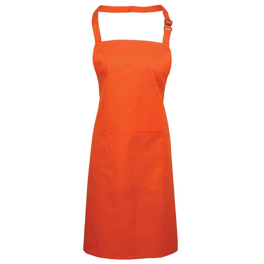 Premier Unisex Adult Colours Collection Pocket Bib Apron