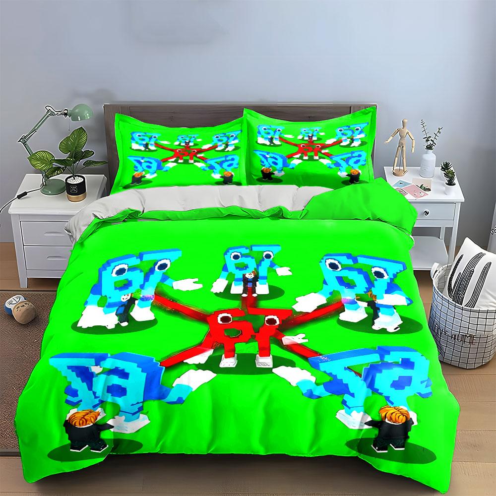 "Alphabet Characters Bedding Set" Bedding Duvet Cover Set Duvet Cover Pillowcases (1 * Duvet Cover 2 * Pillowcases, without duvet insert)