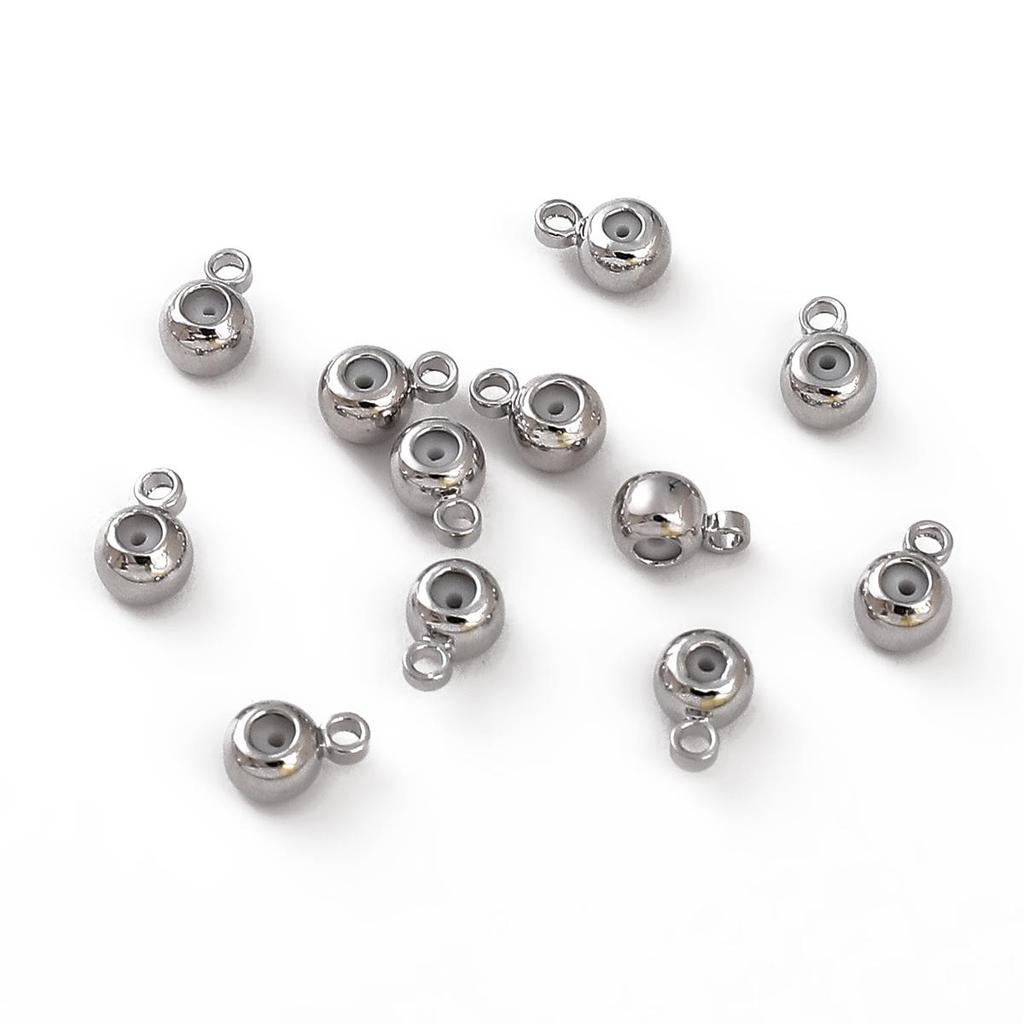 Copper Suspended Silicone Beads For DIY Jewelry Making Craft Accessories