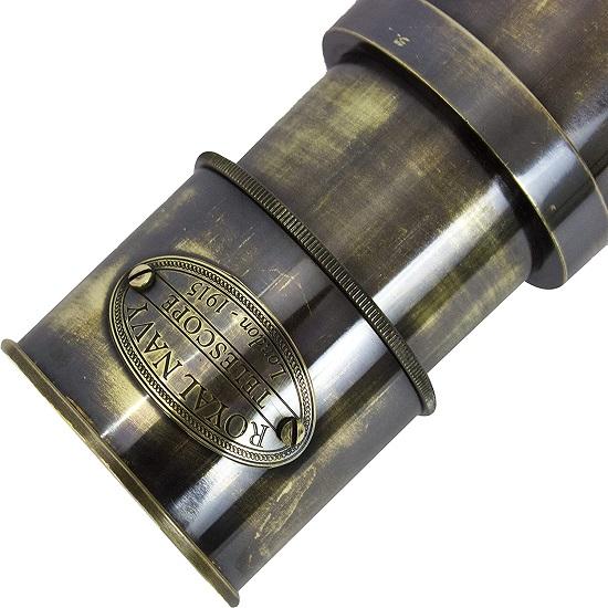 Старинная морская подзорная труба, винтажные морские латунные телескопы военно-морского флота, Лондон, 1915 г.