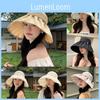 Summer Fashion Bowknot Sun Hat With Wide Brim For Outdoor Sun Protection