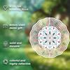 3D Mandala Metal Wind Spinner Outdoor Garden Decor for Yard Patio Balcony Indoor and Outside Use Rotating Wind Chime Art