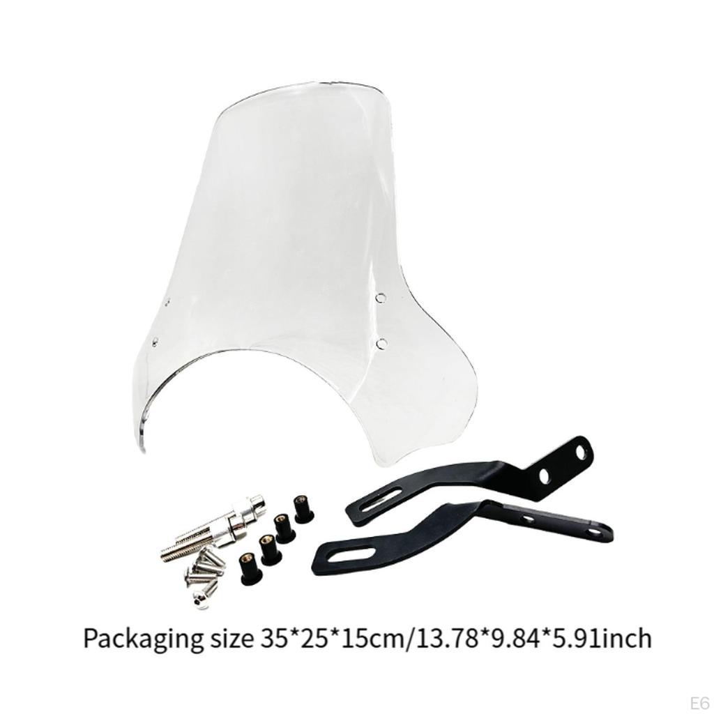 Heavy Duty Windshield with Mounting Hardware. Windproof Protection for Windshields.