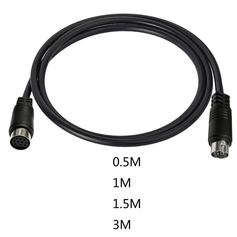 3/1.5/1/0.5м S-video Кабель Папа-Мама 10-контактный Mini DIN Компьютерный Разъем ТВ Кабель Для Проектора Видеомагнитофона DVD Никелированный