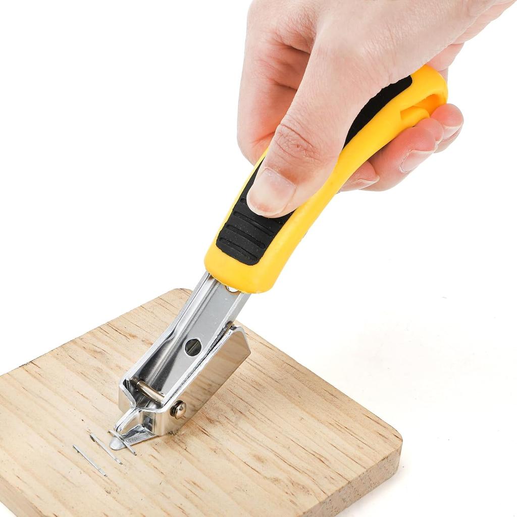 Hiceeden 4 Pcs Carpet Staple Remover Tools, Heavy Duty Staple Puller with End Cutting Plier, Nail Puller Tack Lifter Tool for Removing Staples on