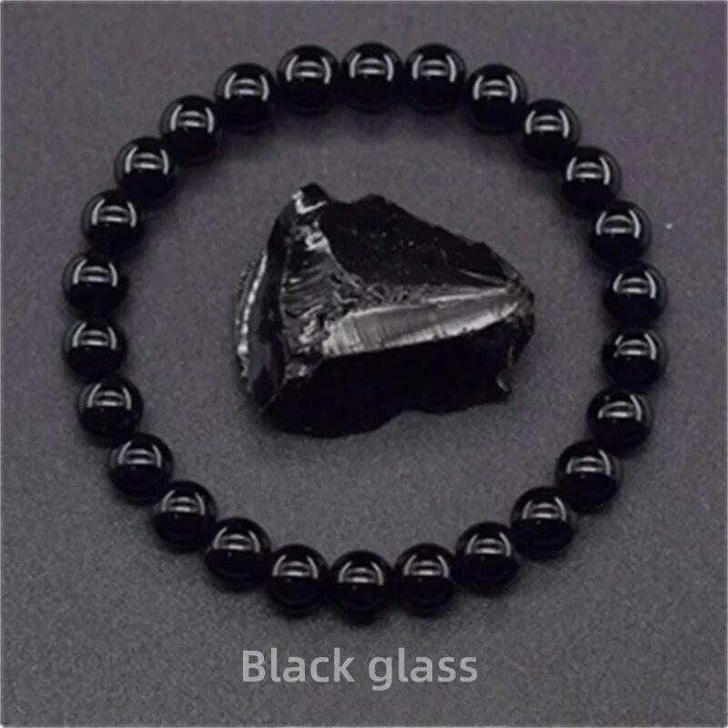 Браслет из бисера из натурального камня с минеральным камнем Рейки, кварцевые браслеты, тигровый глаз, лазурит, аметисты, эластичный браслет