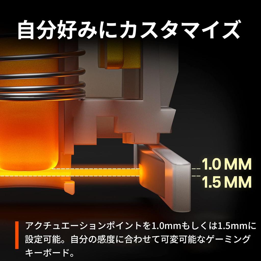 SteelSeries Gaming Keyboard Tenkeyless Apex 9 TKL US Wired English Layout Response Time Actuation Point Settable OptiPoint Optical Switch Heavy Duty