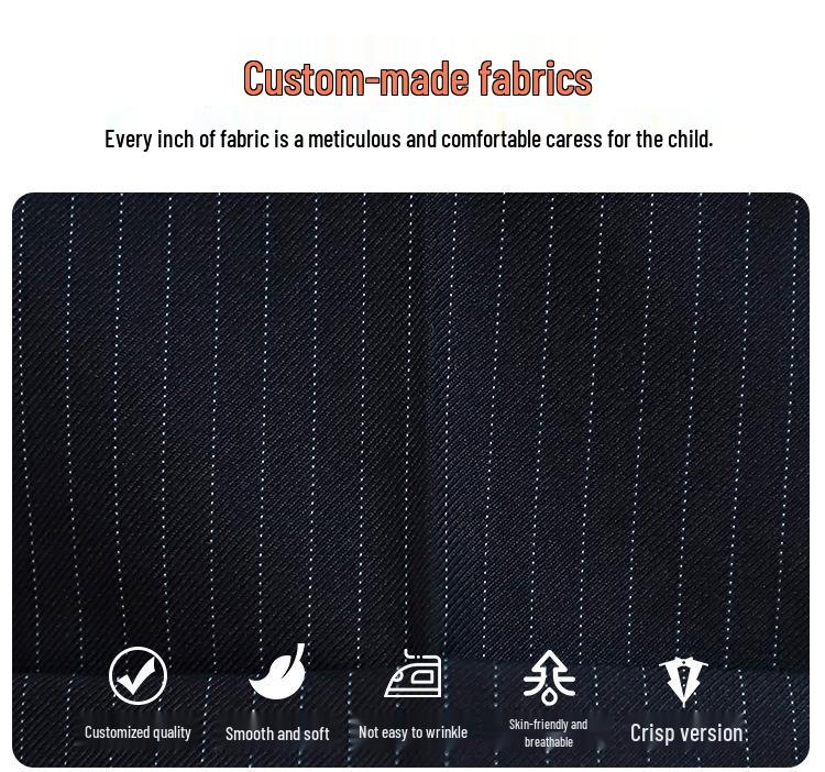 Детские однотонные брюки - Повседневные длинные брюки для мальчиков для школьной формы, Весенне-осенний костюм для выступлений