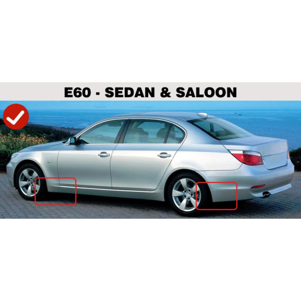 4 шт. брызговики, совместимые с BMW 5 SERIES E60 4-дверный седан 2004 2005 2006 2007 2008 2009 2010