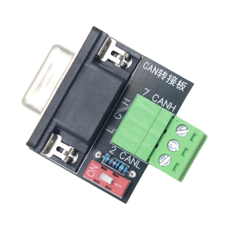 CAN Bus Adapters Board Integrated 120Ohm Resistors DB9 Female Port USB PCAN Communication Support
