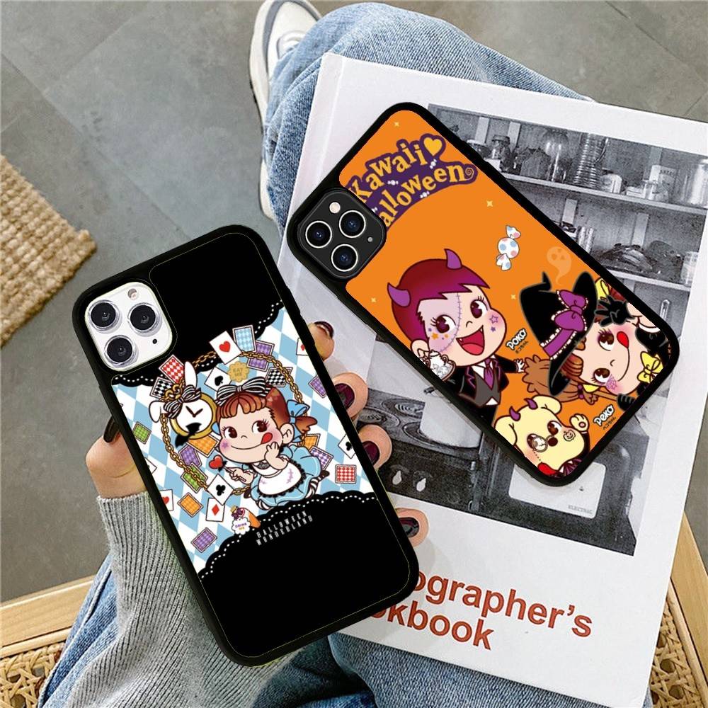Чехол для телефона Fujiya Milky Peko-Chan Силикон PC+TPU Для Для IPhone 11 12 13 14 15 16 Plus Pro Max Чехол