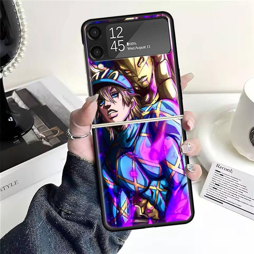 Чехлы JoJo Adventure Dio Diego Brando для Samsung Galaxy Z Flip 4 5 6 7 3 Z Flip7 Flip6 Flip4 Flip5 Flip3 5G Жесткие Ударопрочные Забавные