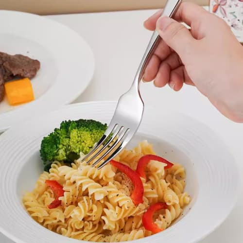 Hive Mind Cutlery Assortment Set (6-Piece Set) - Spoons, Forks, and 4-Piece Sets (2-Piece Set) - Curry, Salad, and Soup Spoons, Dishwasher Safe