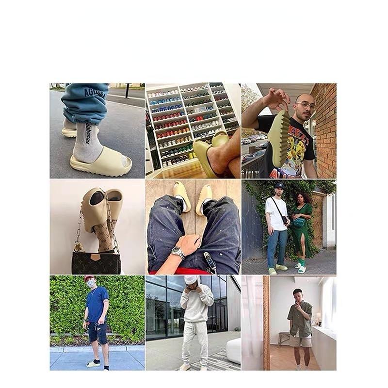 Мужские летние пляжные тапочки, модные уличные домашние мягкие шлепанцы из ЭВА, мужская противоскользящая обувь на толстой зубчатой подошве