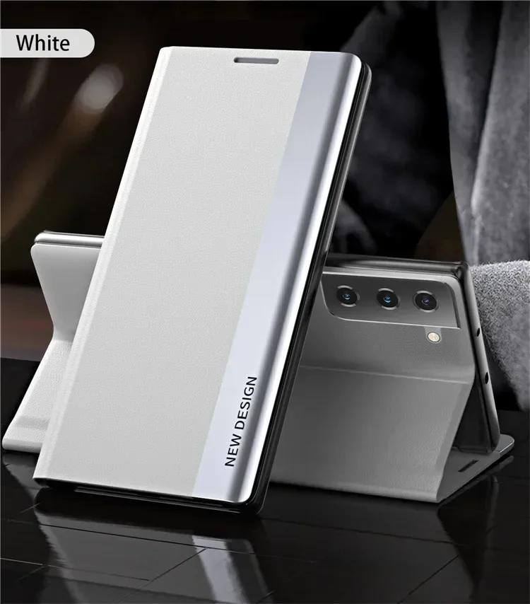 Роскошный кожаный чехол-книжка для Samsung Galaxy S25 Edge S24 S23 S22 S21 S20 Ultra S10 Plus S23 S21 S24 FE Note 20 Ultra Чехол-подставка